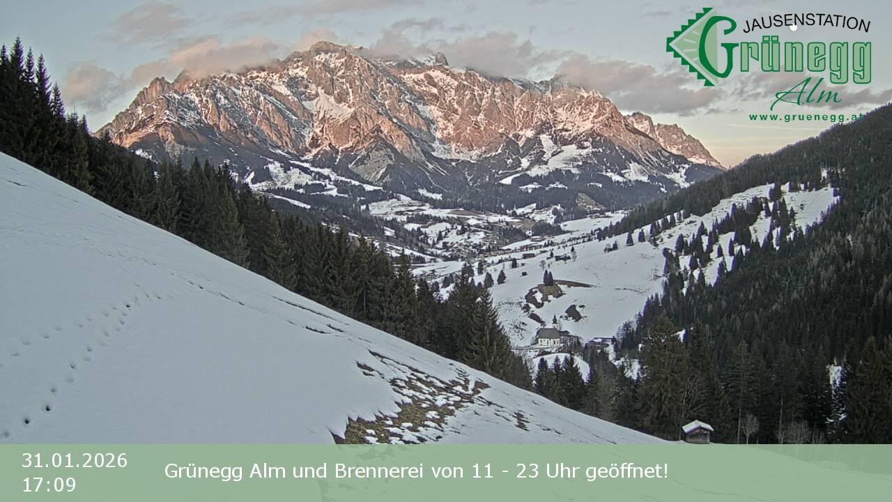 Archiv Foto Webcam Dienten: Ausblick Grünegg Alm