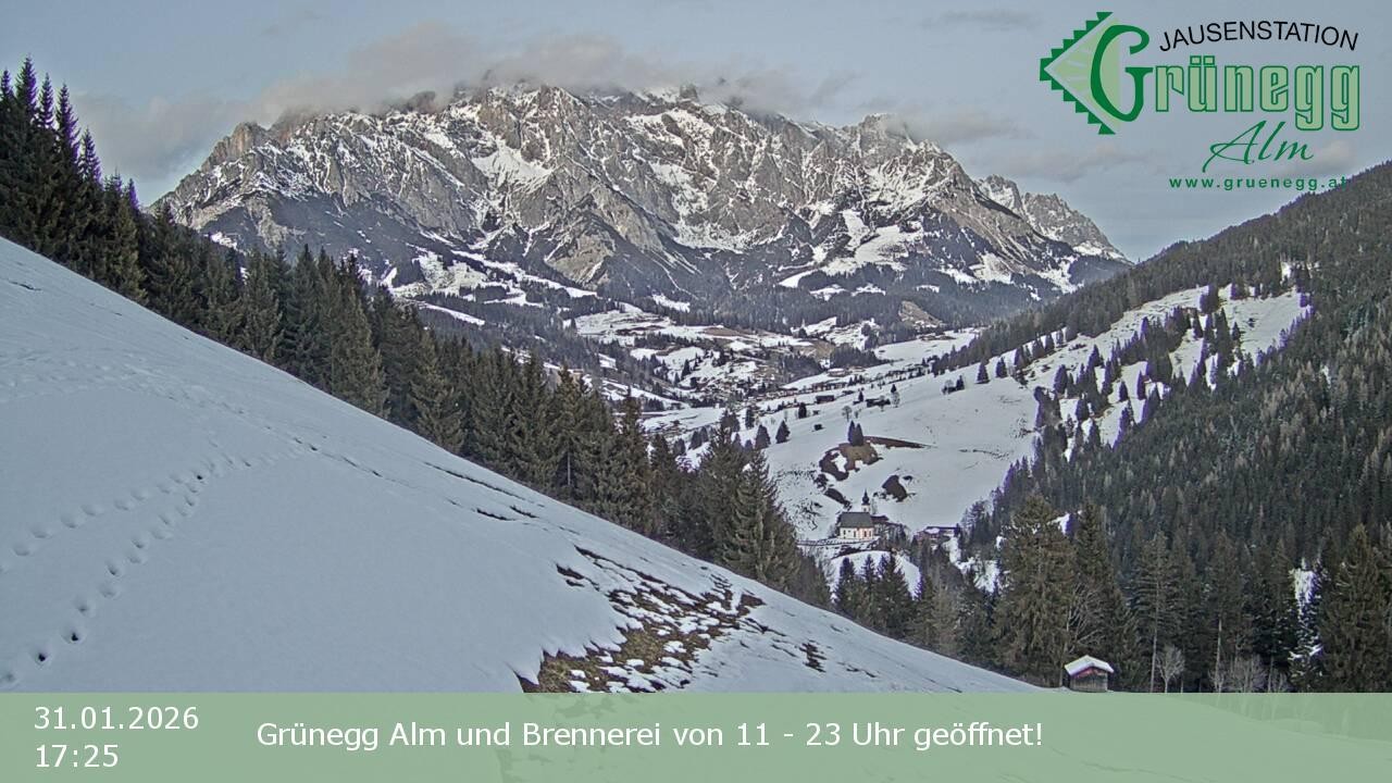 Archiv Foto Webcam Dienten: Ausblick Grünegg Alm
