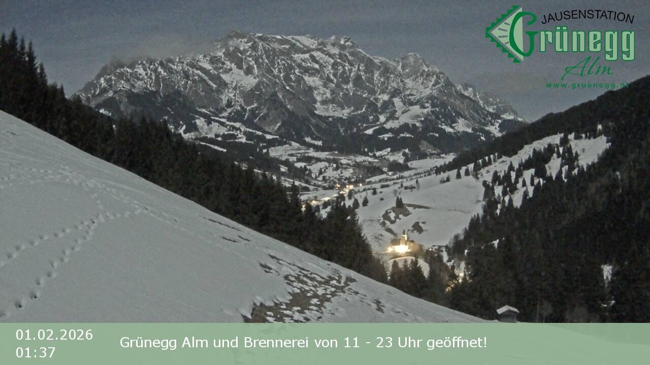 Archiv Foto Webcam Dienten: Ausblick Grünegg Alm