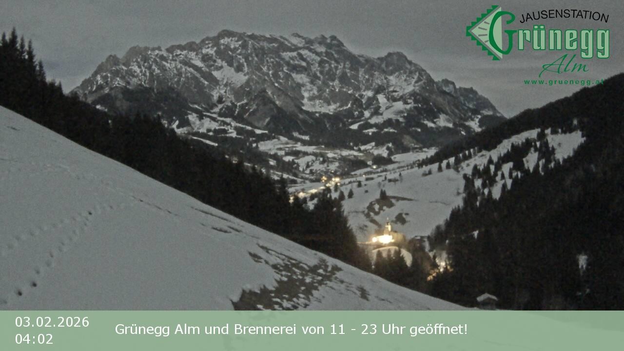 Archiv Foto Webcam Dienten: Ausblick Grünegg Alm