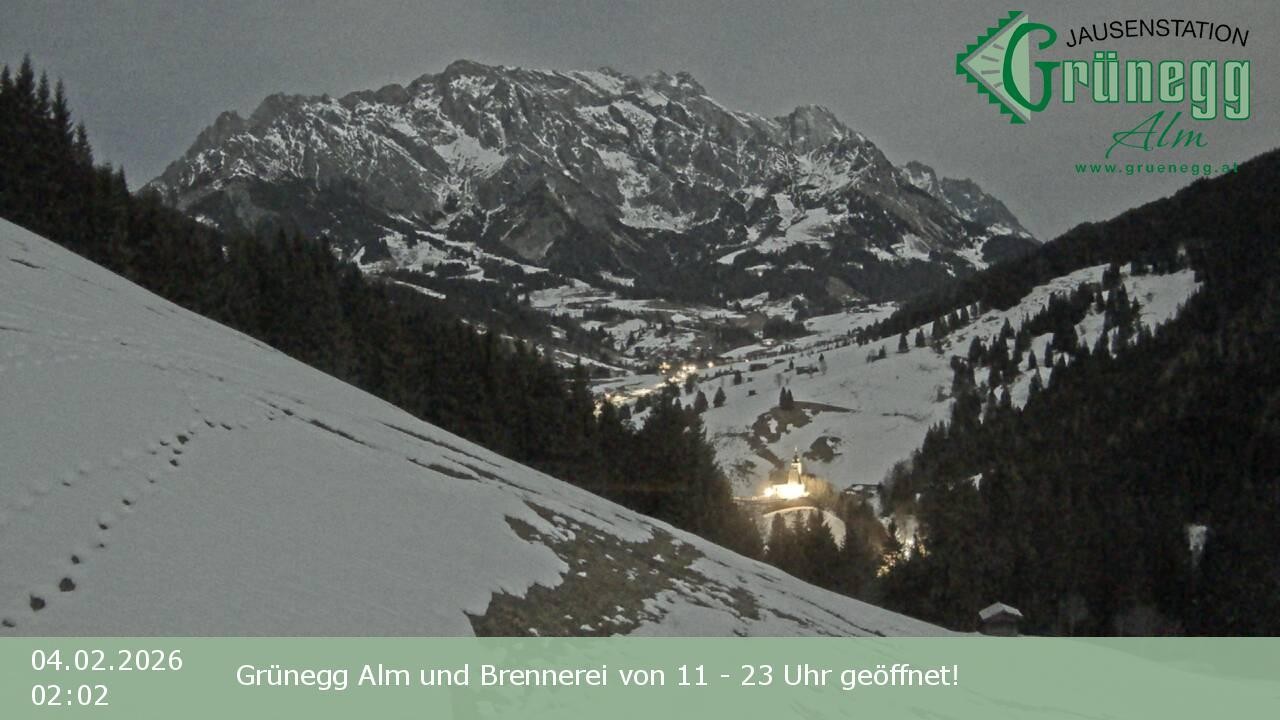 Archived image Webcam Dienten - View Grünegg Alm