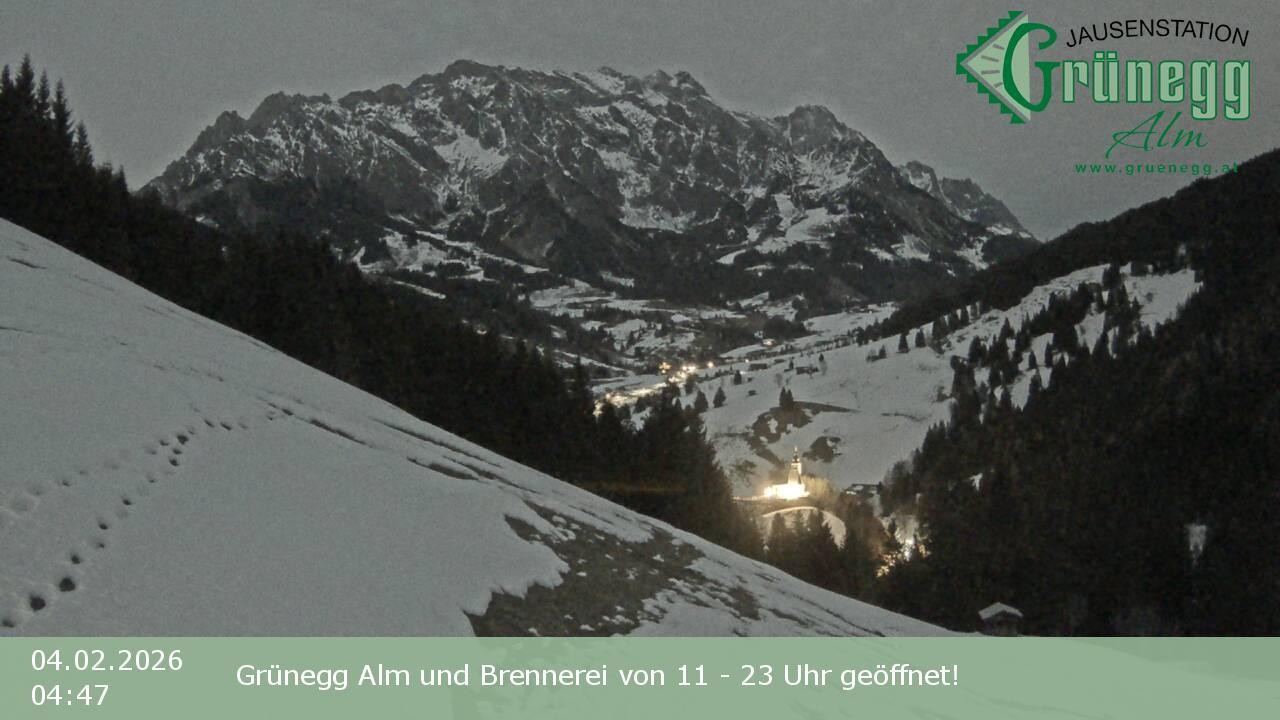 Archived image Webcam Dienten - View Grünegg Alm