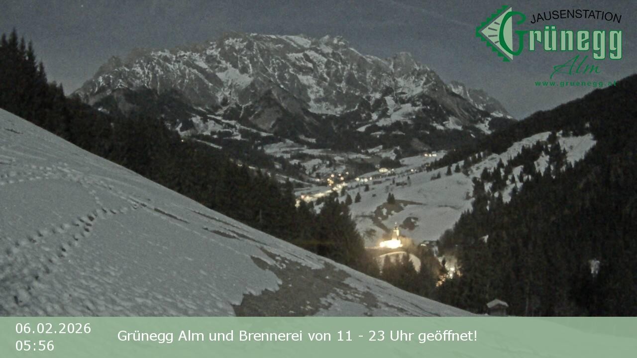 Archiv Foto Webcam Dienten: Ausblick Grünegg Alm
