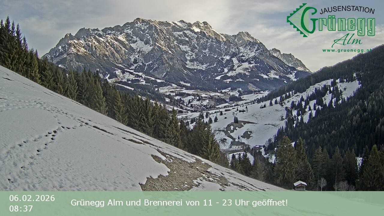 Archiv Foto Webcam Dienten: Ausblick Grünegg Alm