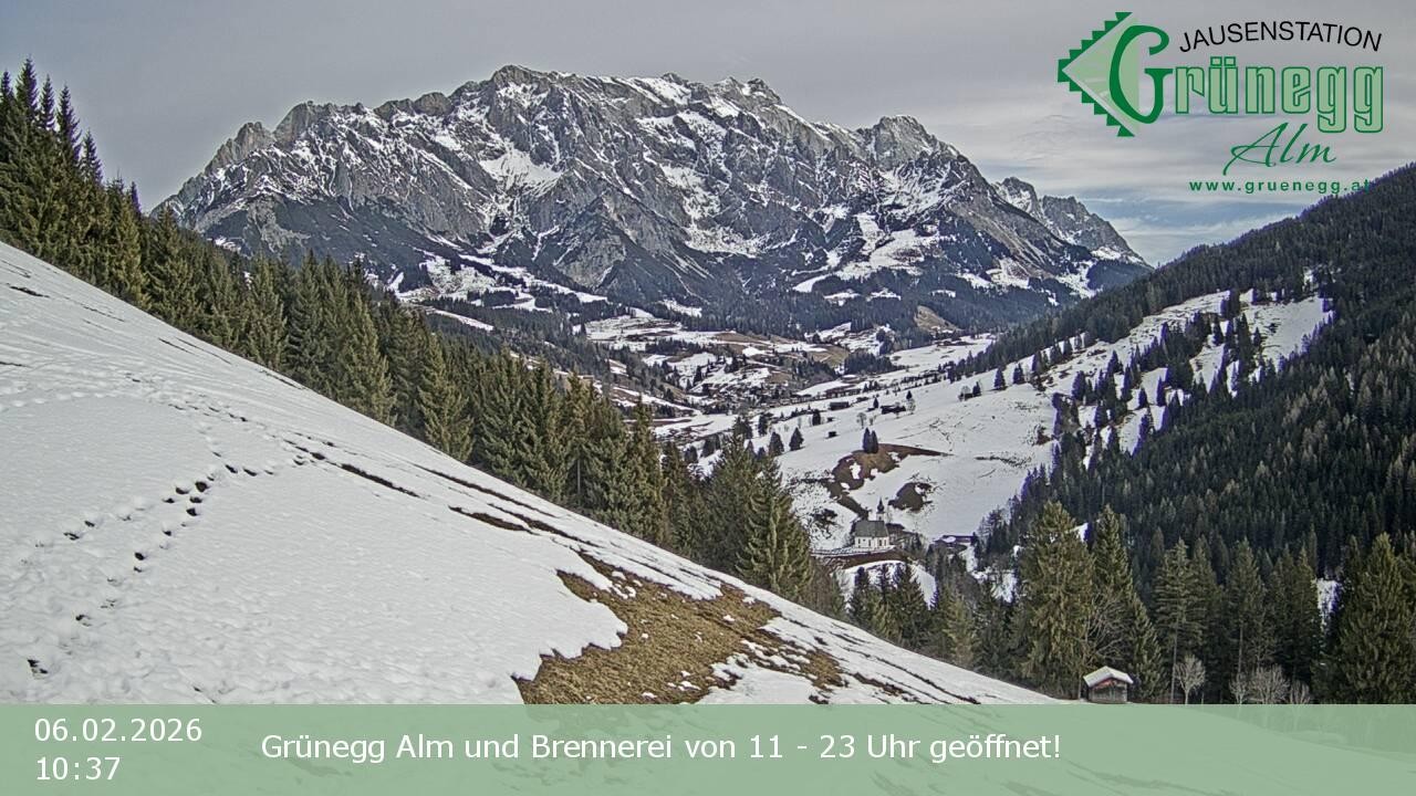 Archiv Foto Webcam Dienten: Ausblick Grünegg Alm