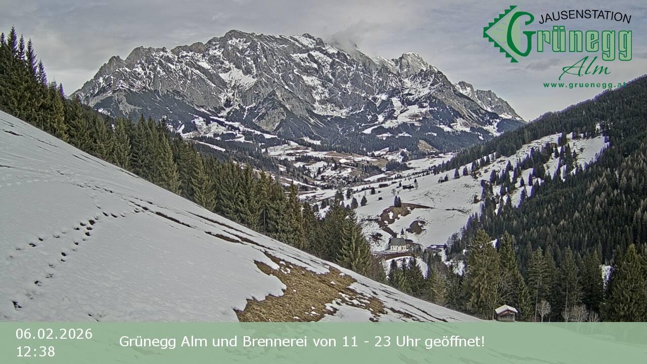 Archiv Foto Webcam Dienten: Ausblick Grünegg Alm