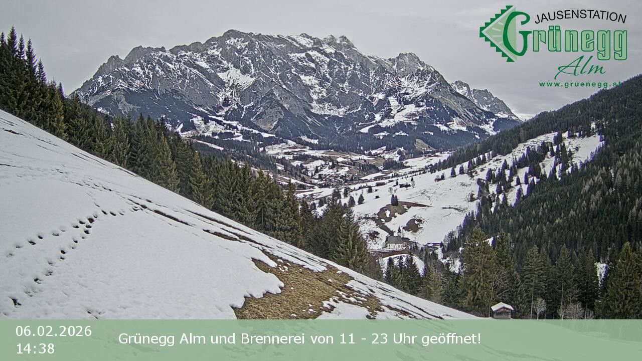 Archiv Foto Webcam Dienten: Ausblick Grünegg Alm
