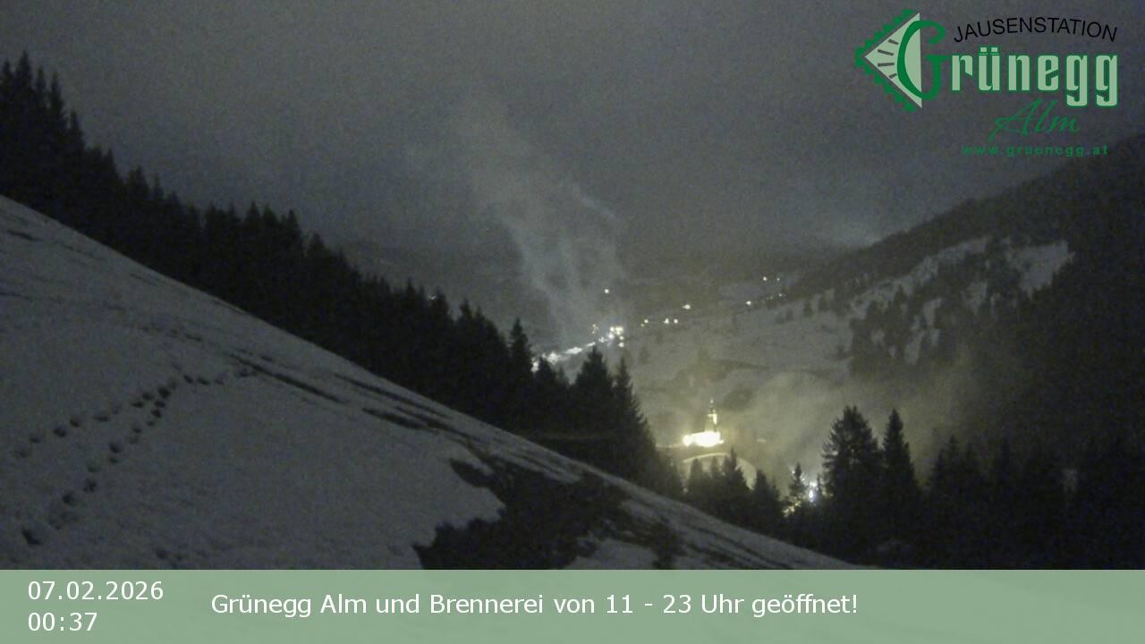 Archived image Webcam Dienten - View Grünegg Alm