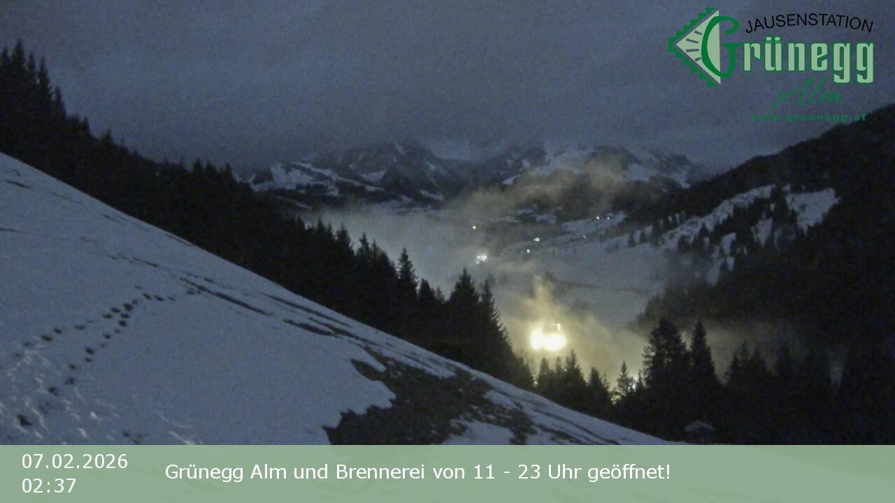 Archived image Webcam Dienten - View Grünegg Alm