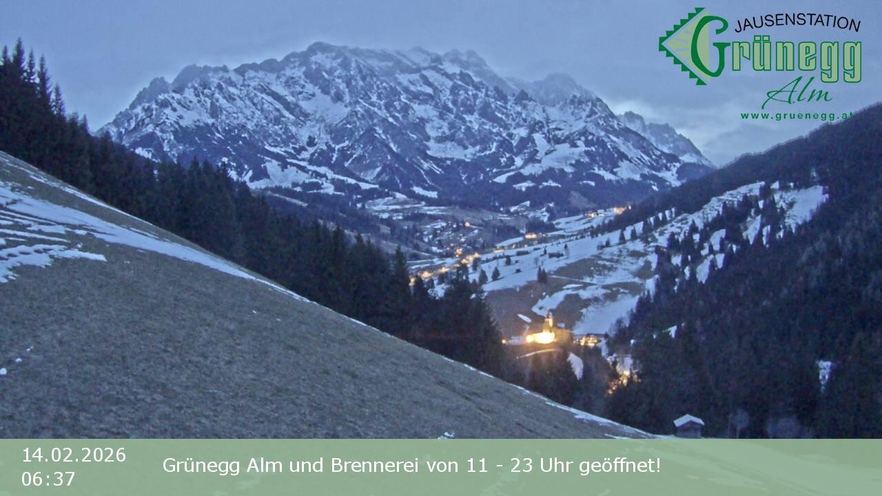 Archiv Foto Webcam Dienten: Ausblick Grünegg Alm