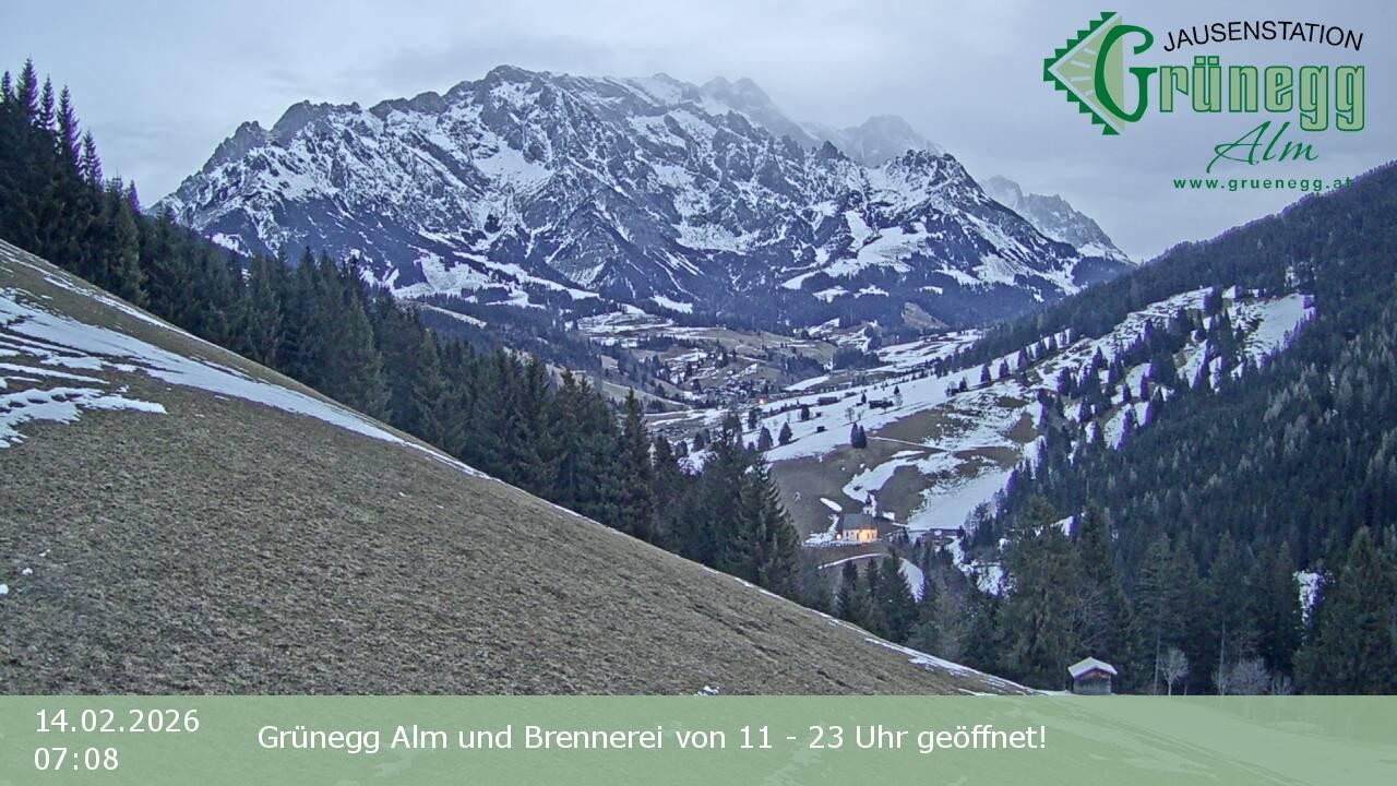Archiv Foto Webcam Dienten: Ausblick Grünegg Alm
