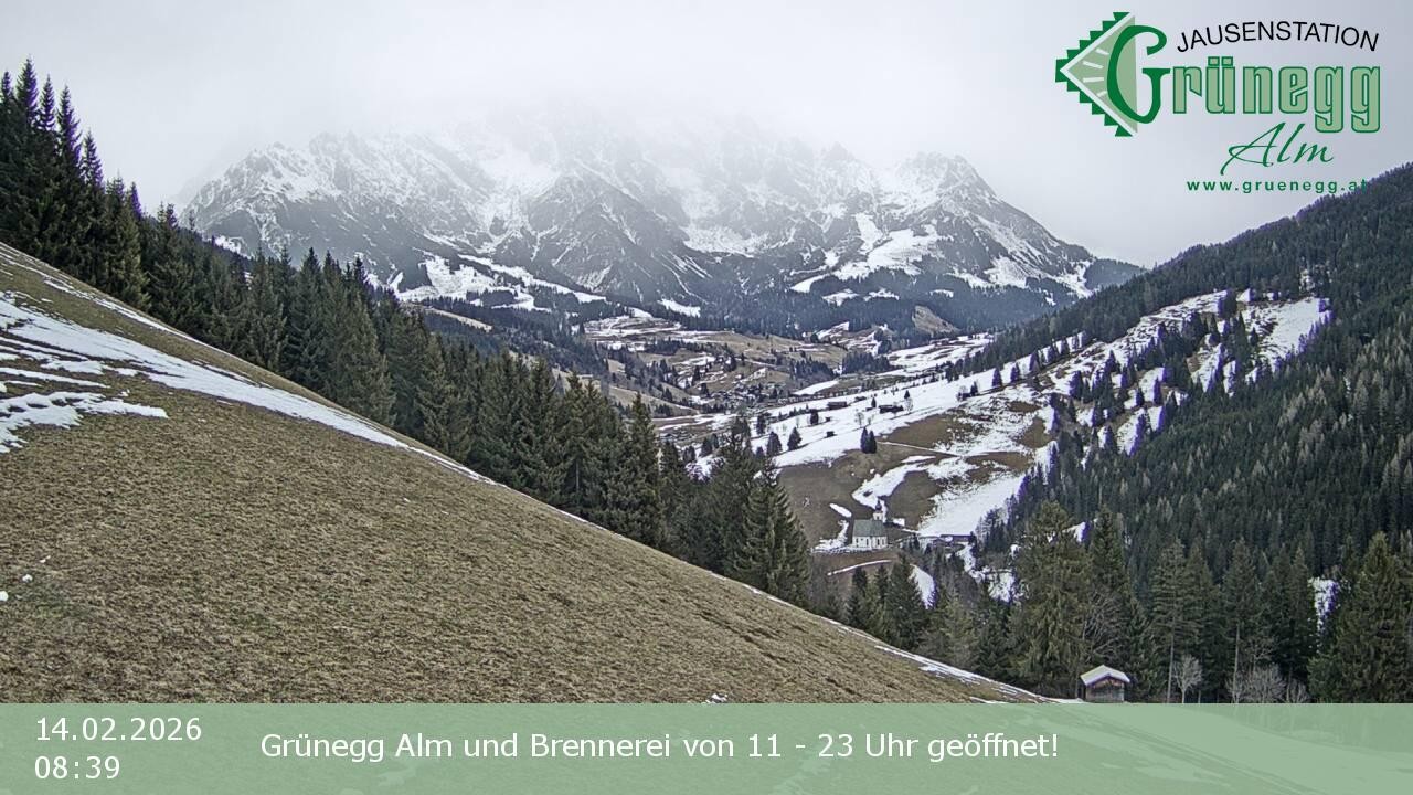 Archiv Foto Webcam Dienten: Ausblick Grünegg Alm