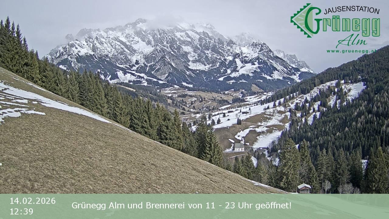 Archiv Foto Webcam Dienten: Ausblick Grünegg Alm