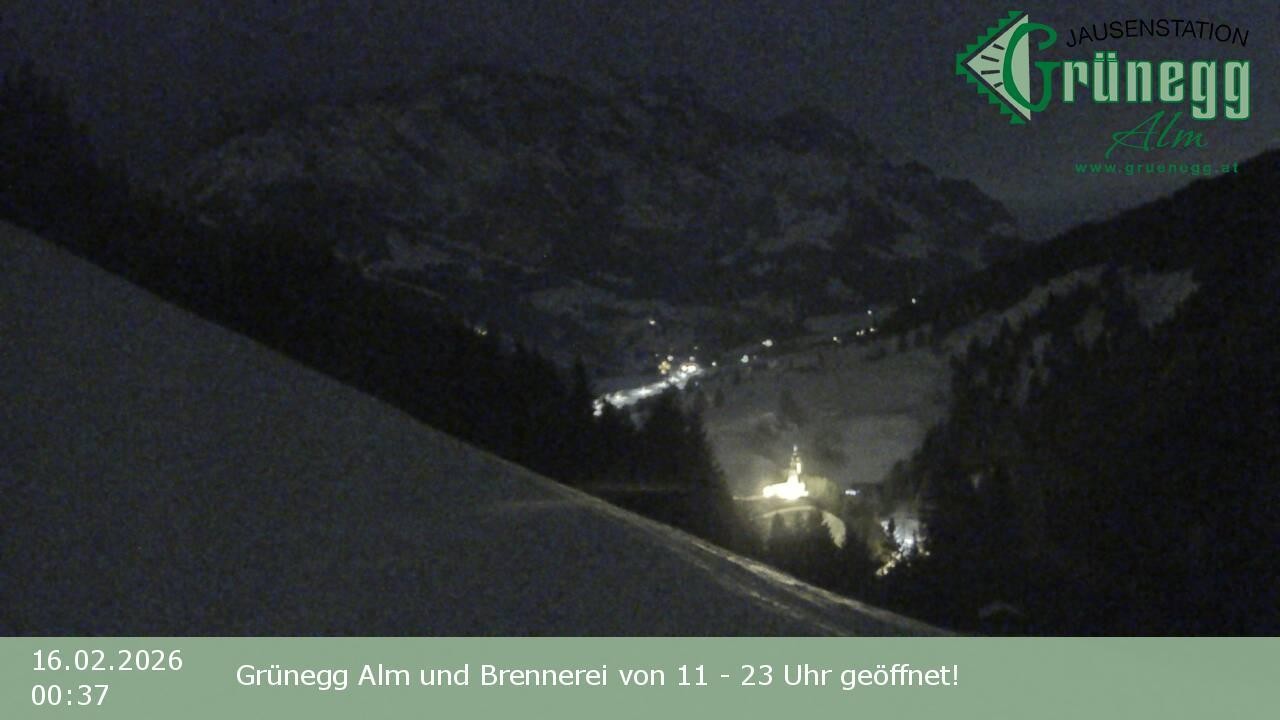 Archiv Foto Webcam Dienten: Ausblick Grünegg Alm