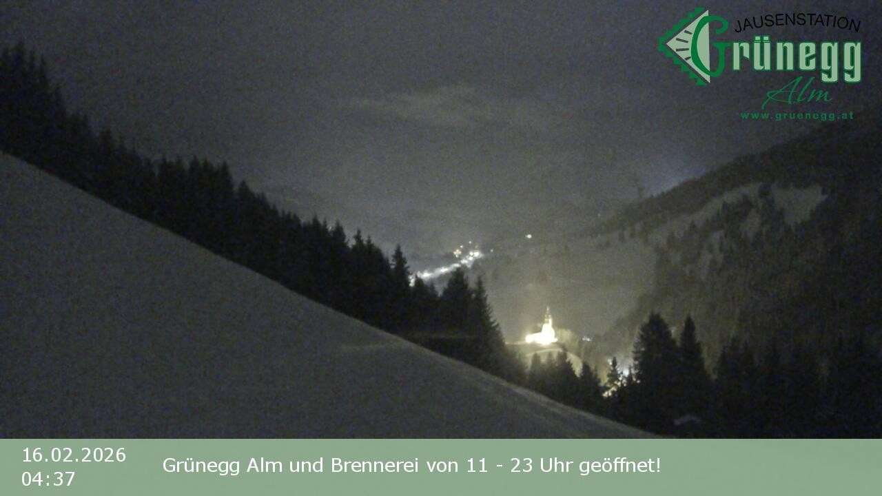 Archiv Foto Webcam Dienten: Ausblick Grünegg Alm