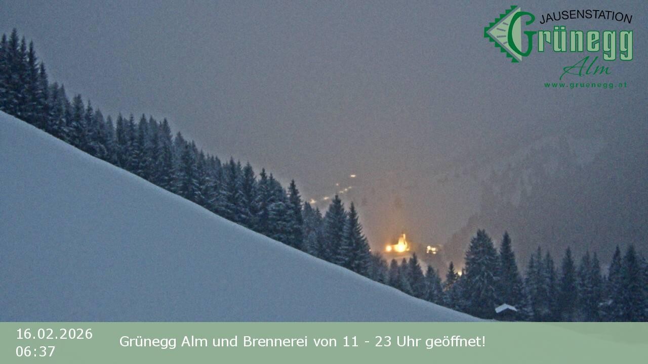 Archiv Foto Webcam Dienten: Ausblick Grünegg Alm