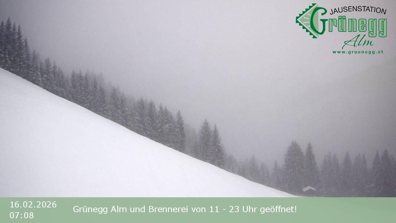 Archiv Foto Webcam Dienten: Ausblick Grünegg Alm