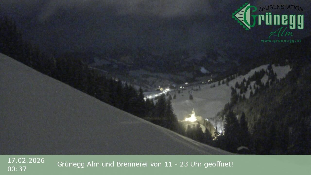 Archived image Webcam Dienten - View Grünegg Alm