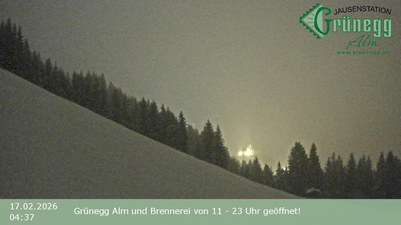 Archived image Webcam Dienten - View Grünegg Alm