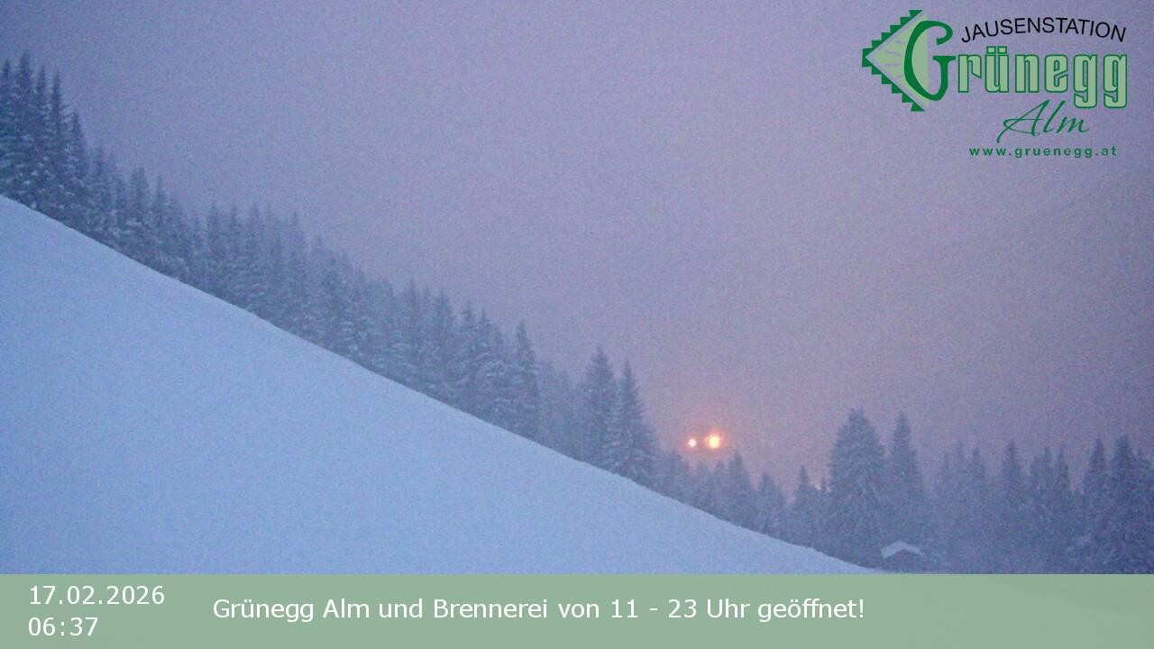 Archived image Webcam Dienten - View Grünegg Alm