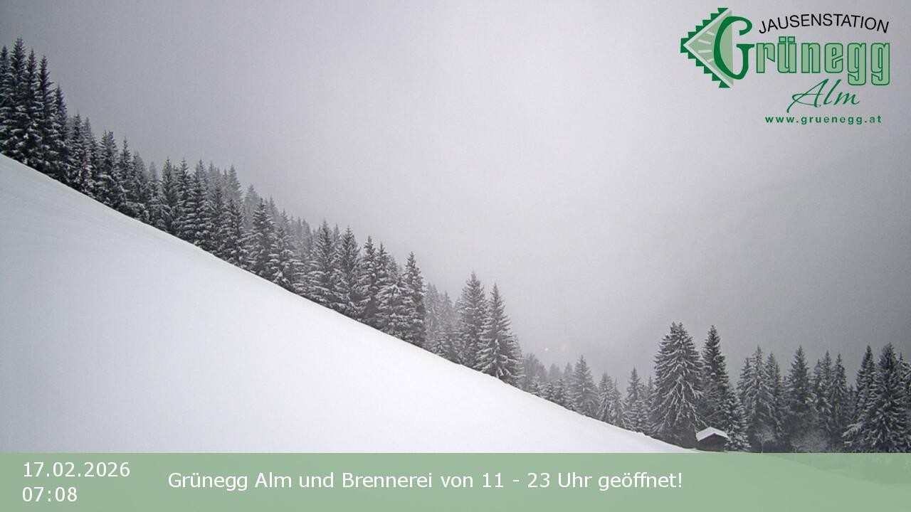 Archived image Webcam Dienten - View Grünegg Alm
