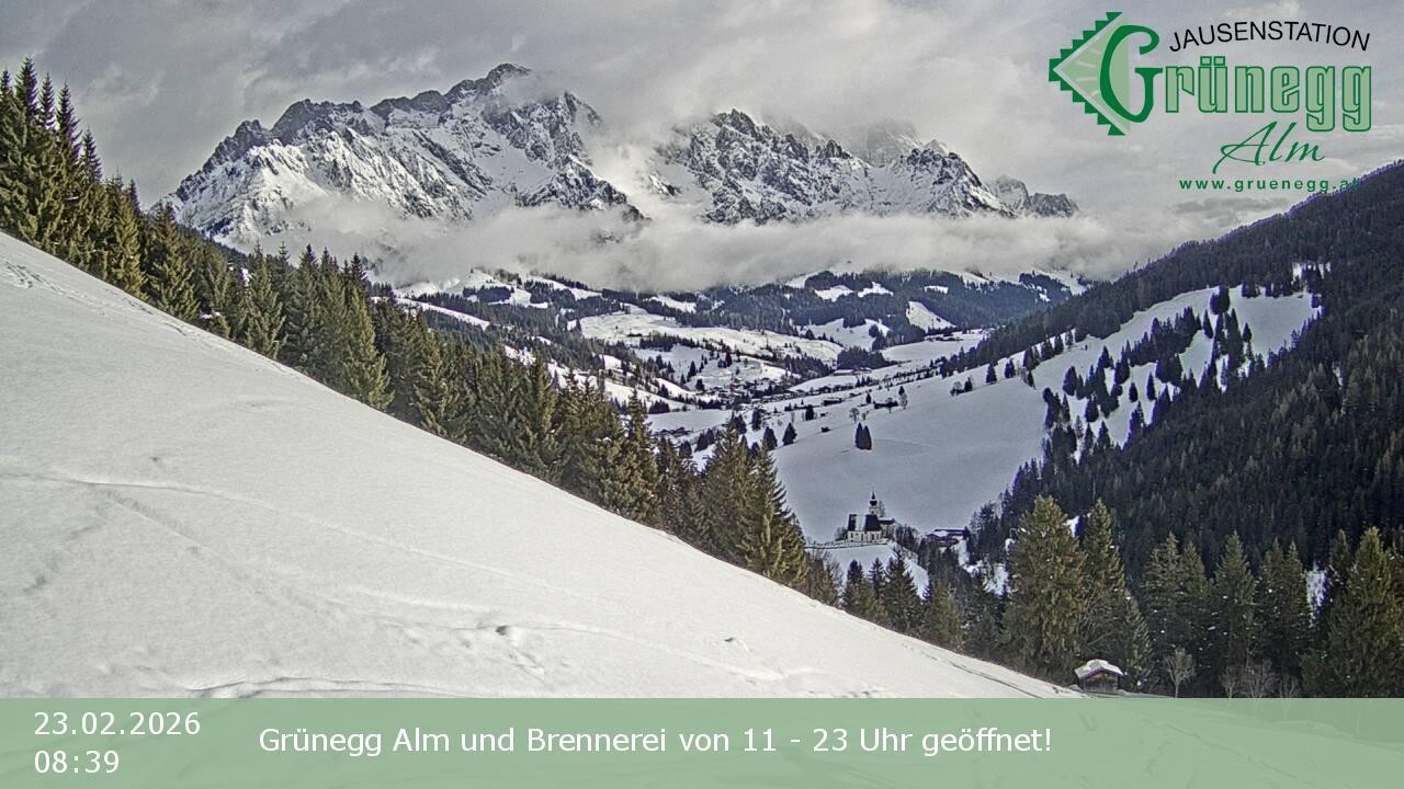 Archiv Foto Webcam Dienten: Ausblick Grünegg Alm