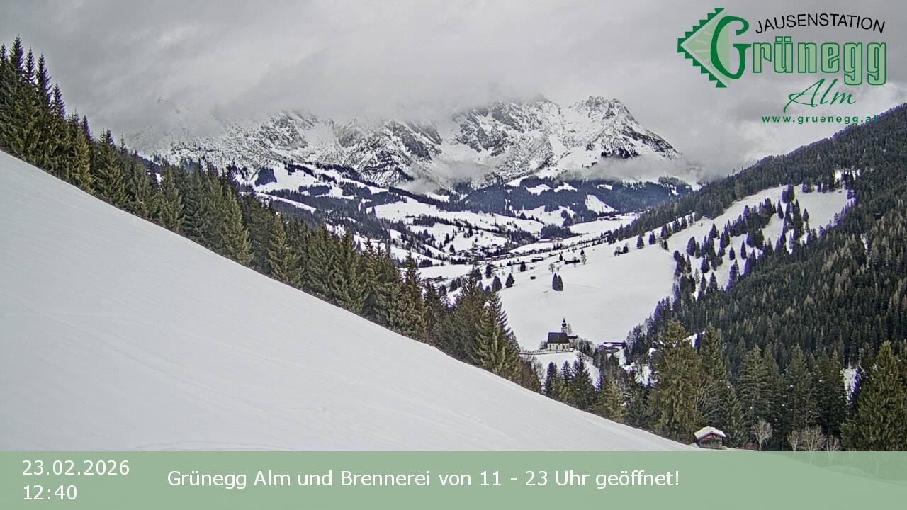 Archiv Foto Webcam Dienten: Ausblick Grünegg Alm