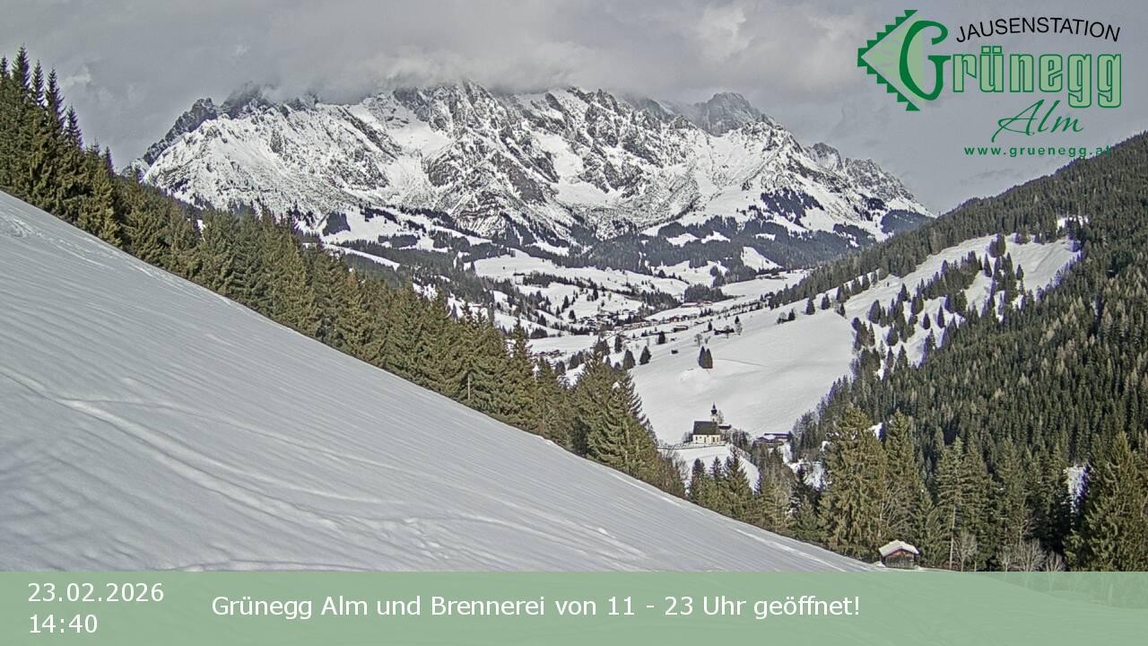 Archiv Foto Webcam Dienten: Ausblick Grünegg Alm
