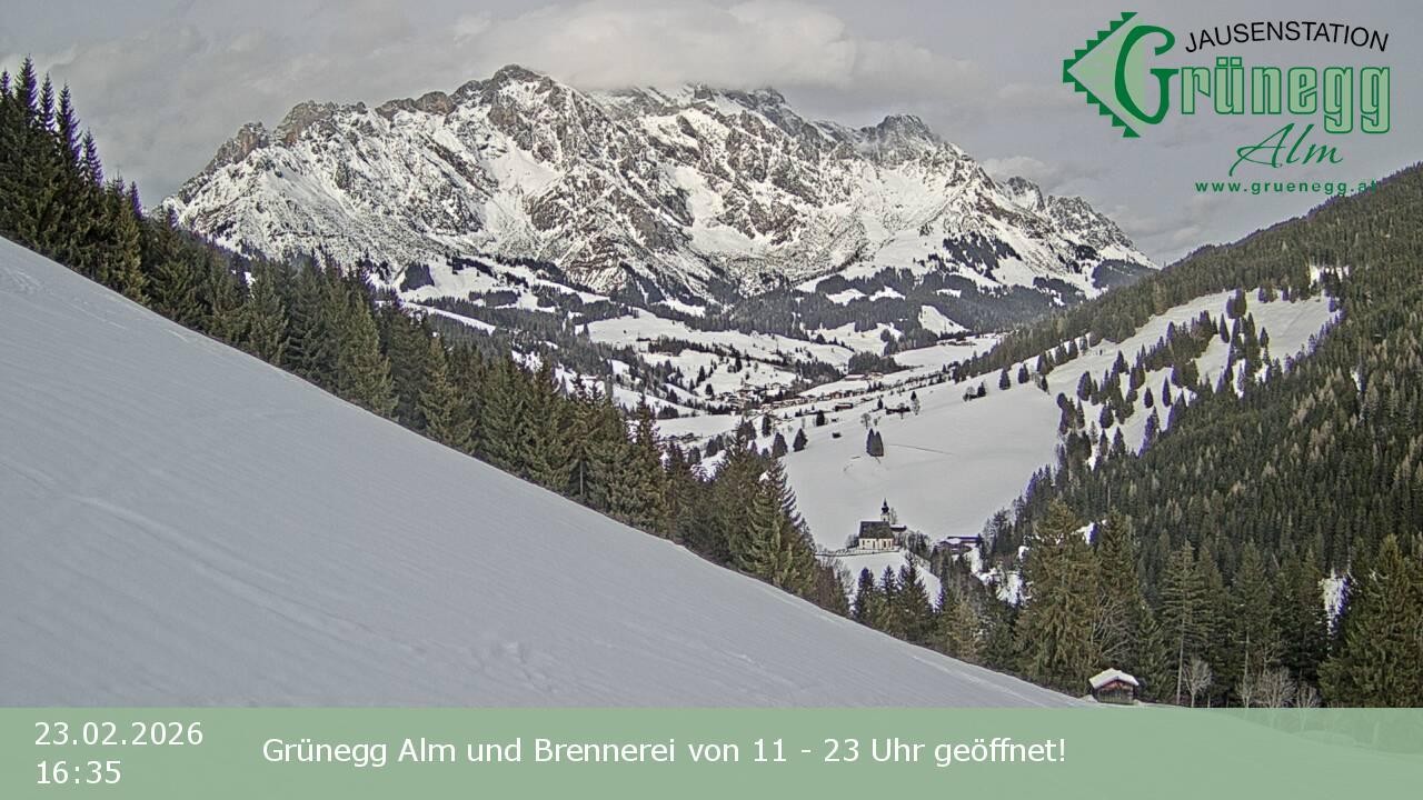 Archiv Foto Webcam Dienten: Ausblick Grünegg Alm