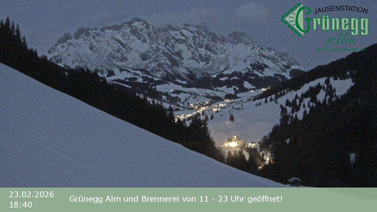 Archiv Foto Webcam Dienten: Ausblick Grünegg Alm