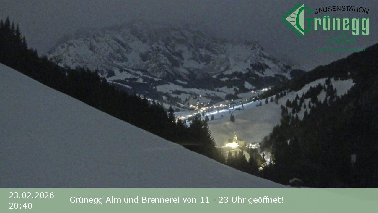 Archiv Foto Webcam Dienten: Ausblick Grünegg Alm