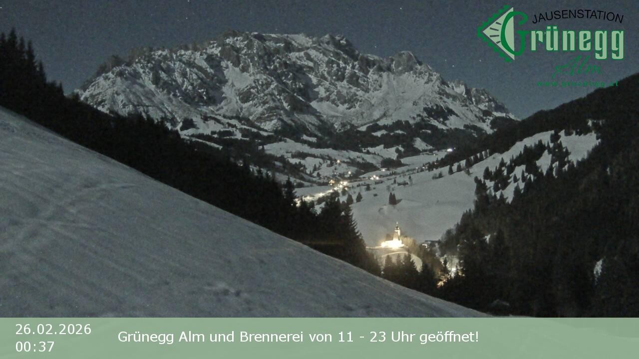 Archived image Webcam Dienten - View Grünegg Alm