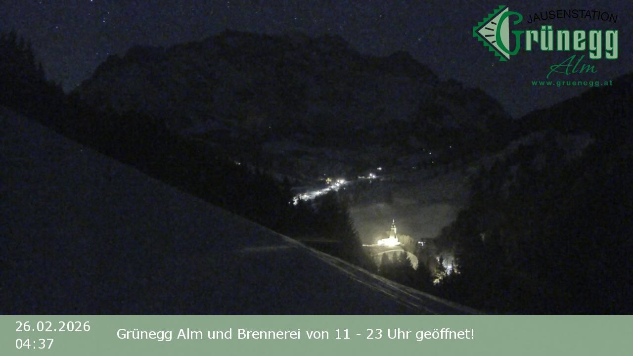 Archived image Webcam Dienten - View Grünegg Alm