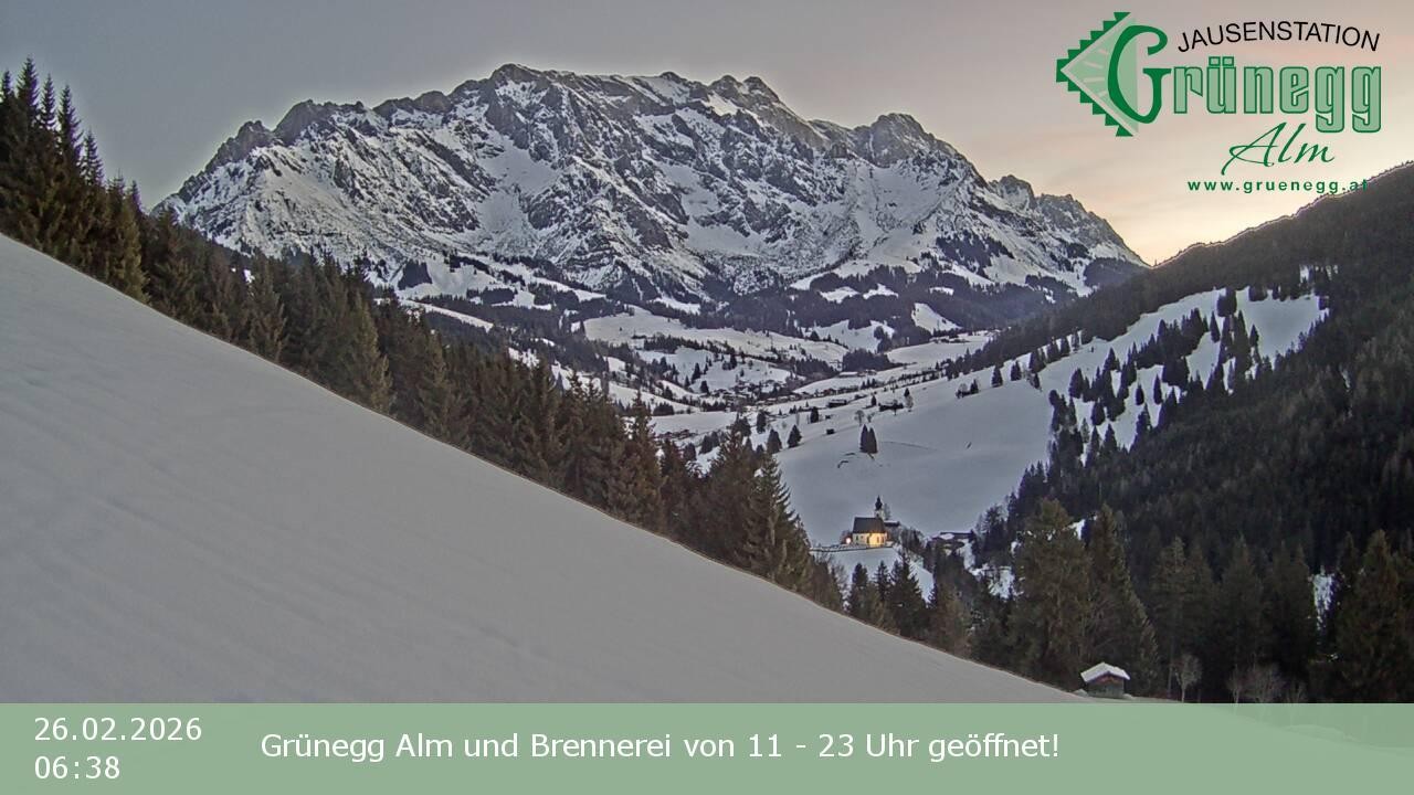 Archived image Webcam Dienten - View Grünegg Alm