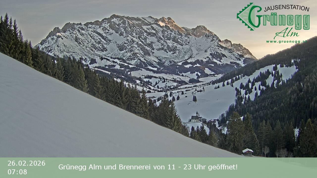 Archived image Webcam Dienten - View Grünegg Alm