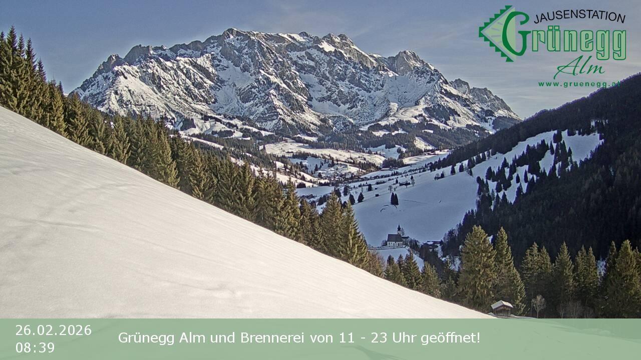 Archived image Webcam Dienten - View Grünegg Alm