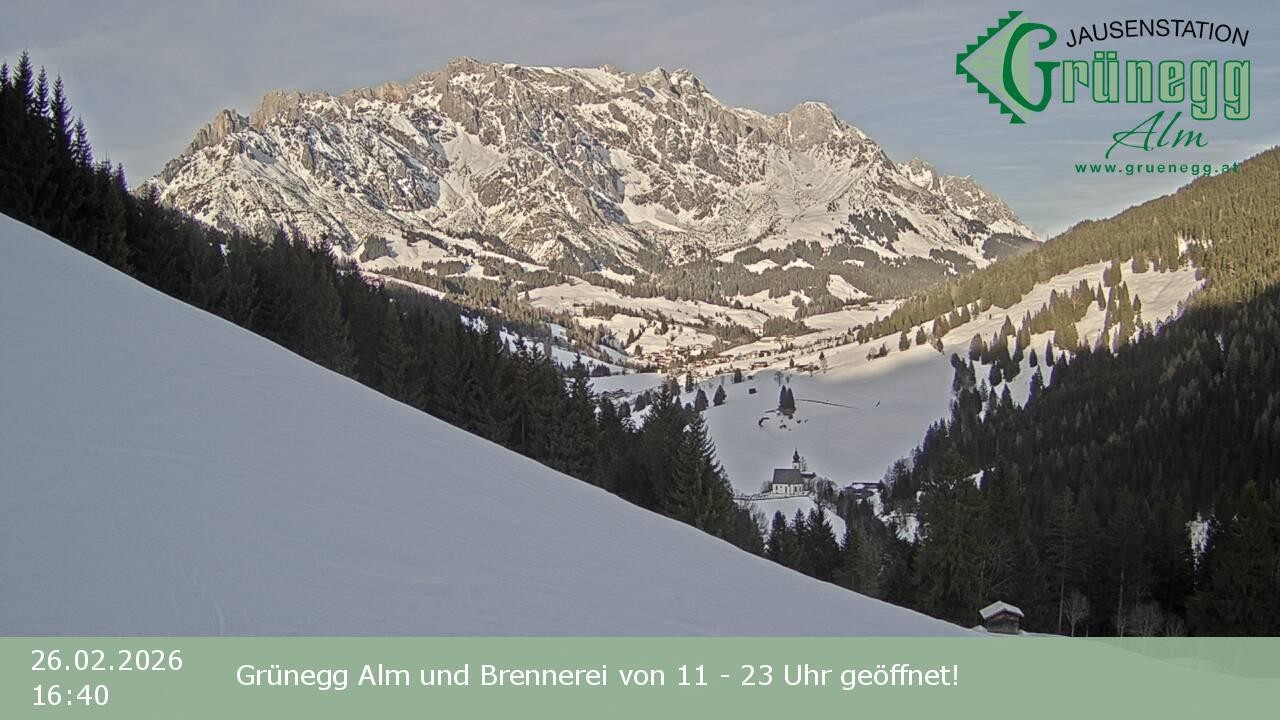Archived image Webcam Dienten - View Grünegg Alm