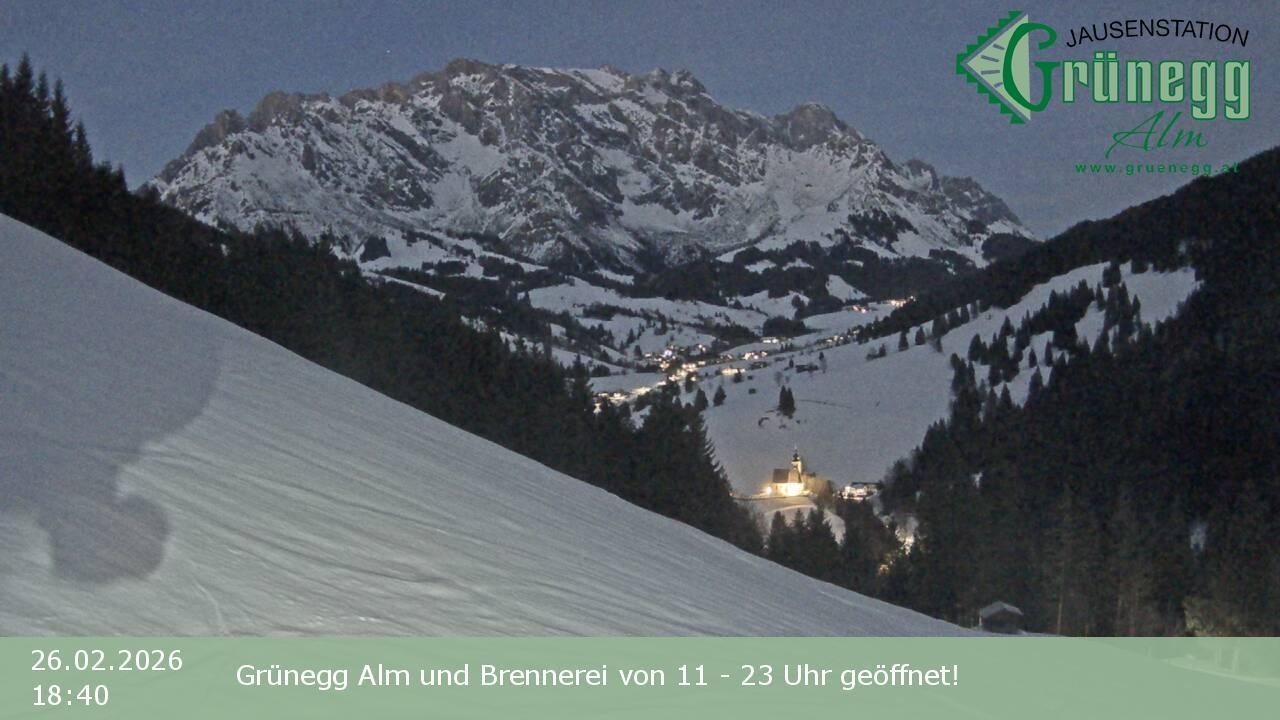 Archived image Webcam Dienten - View Grünegg Alm