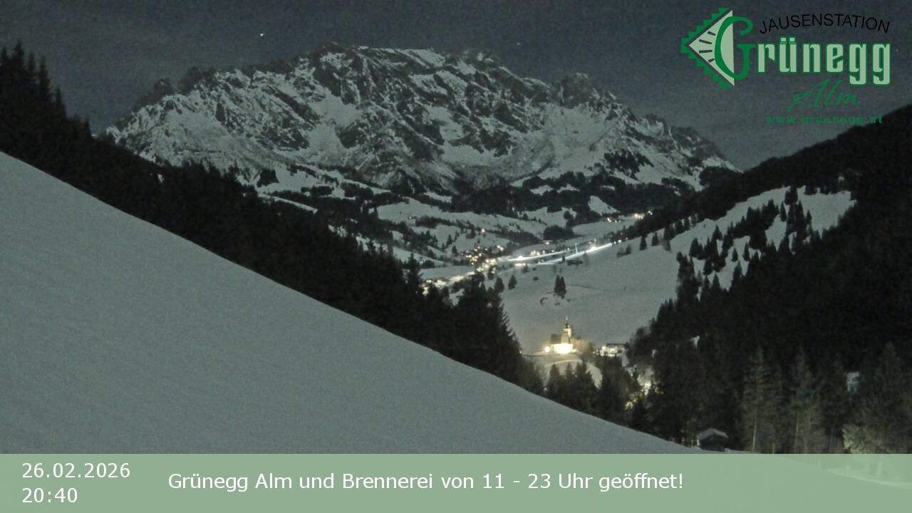 Archived image Webcam Dienten - View Grünegg Alm