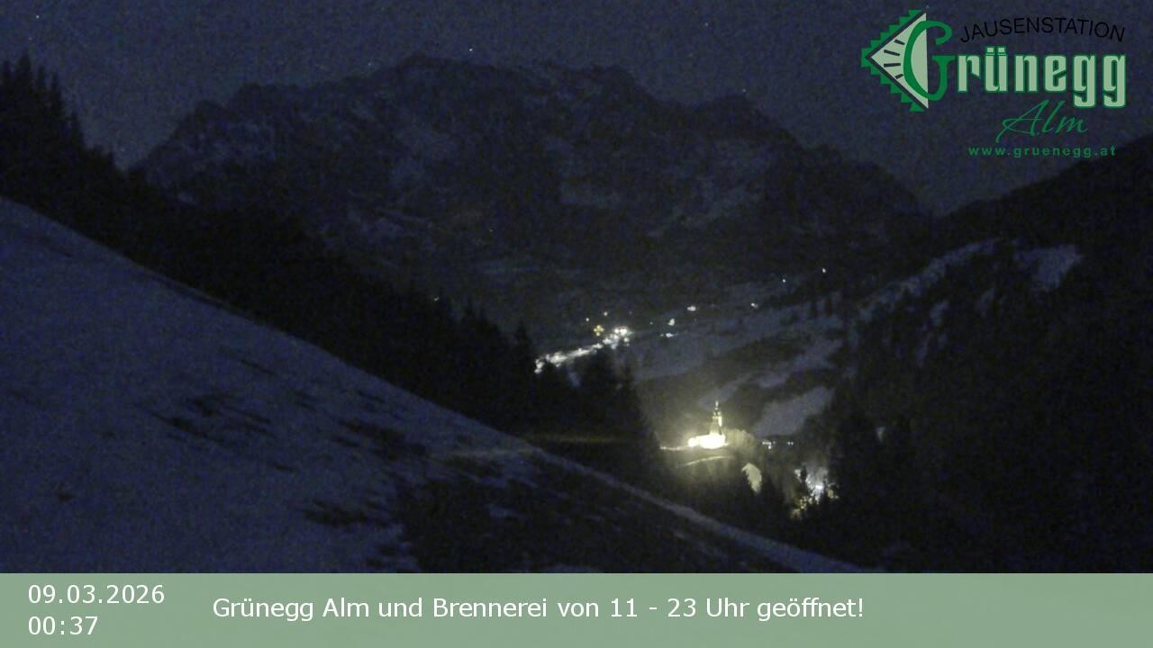 Archiv Foto Webcam Dienten: Ausblick Grünegg Alm