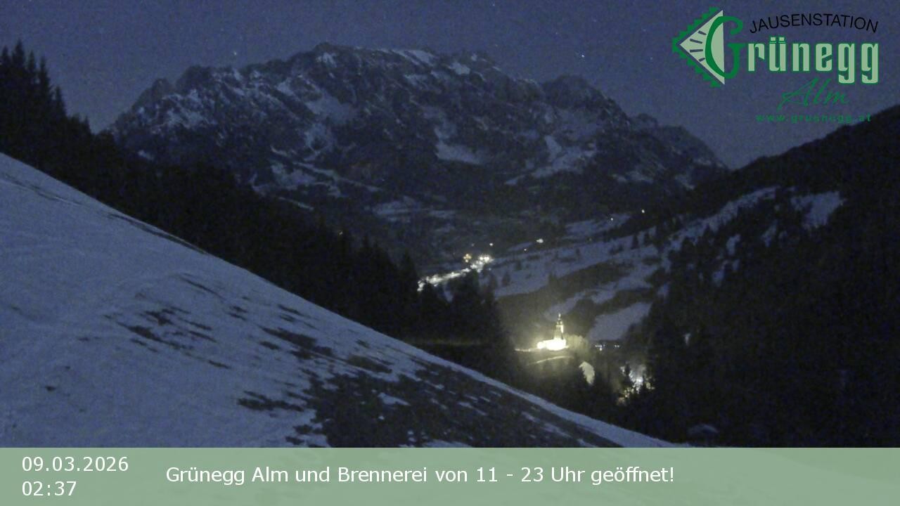Archiv Foto Webcam Dienten: Ausblick Grünegg Alm
