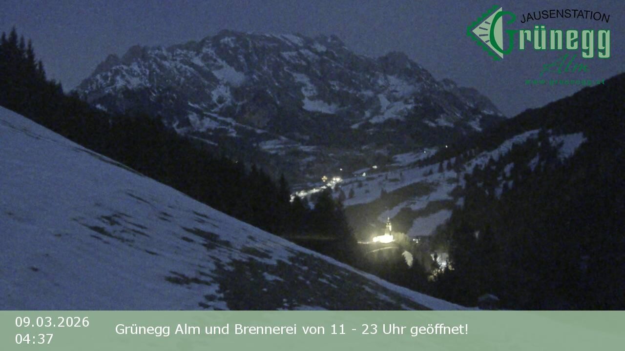 Archiv Foto Webcam Dienten: Ausblick Grünegg Alm