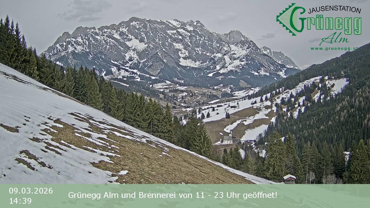 Archiv Foto Webcam Dienten: Ausblick Grünegg Alm