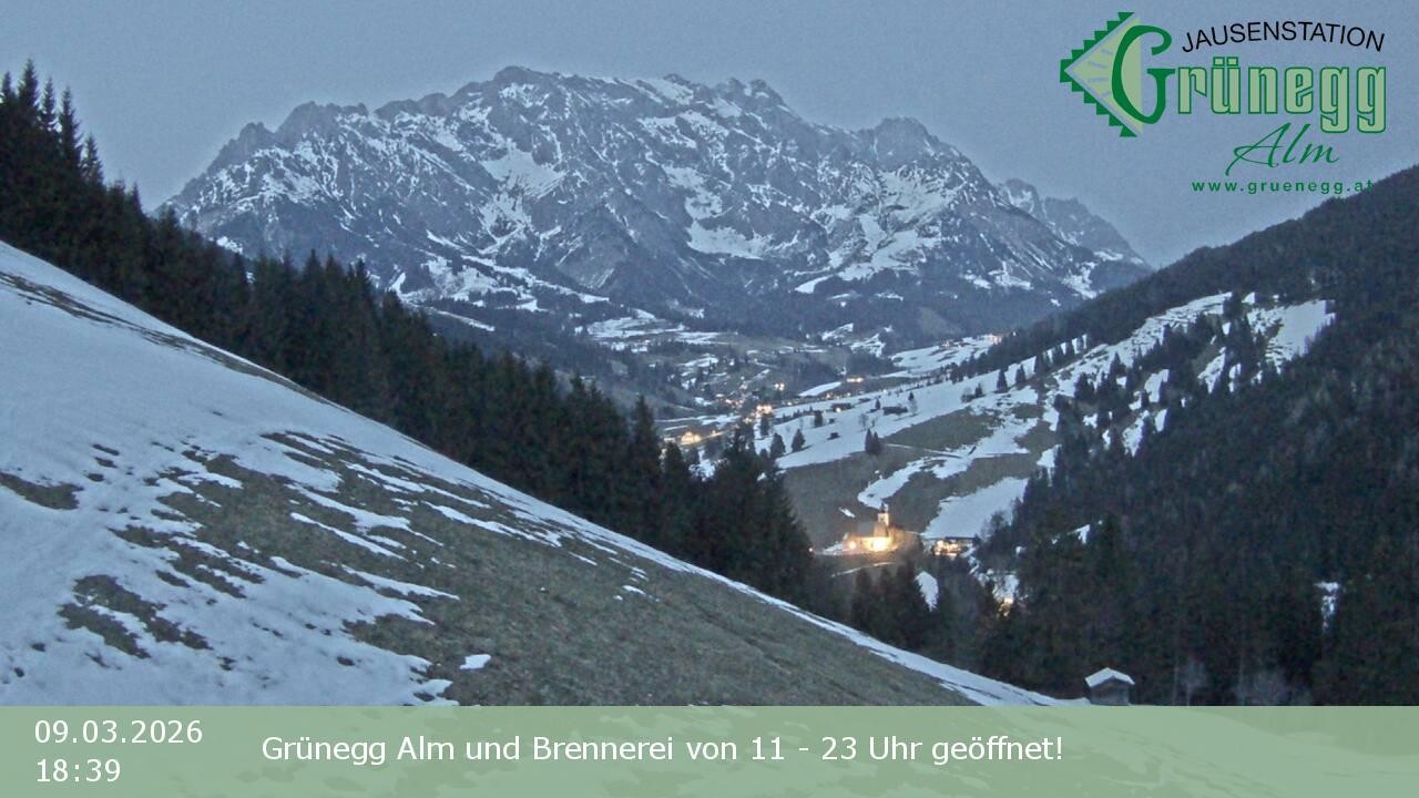 Archiv Foto Webcam Dienten: Ausblick Grünegg Alm