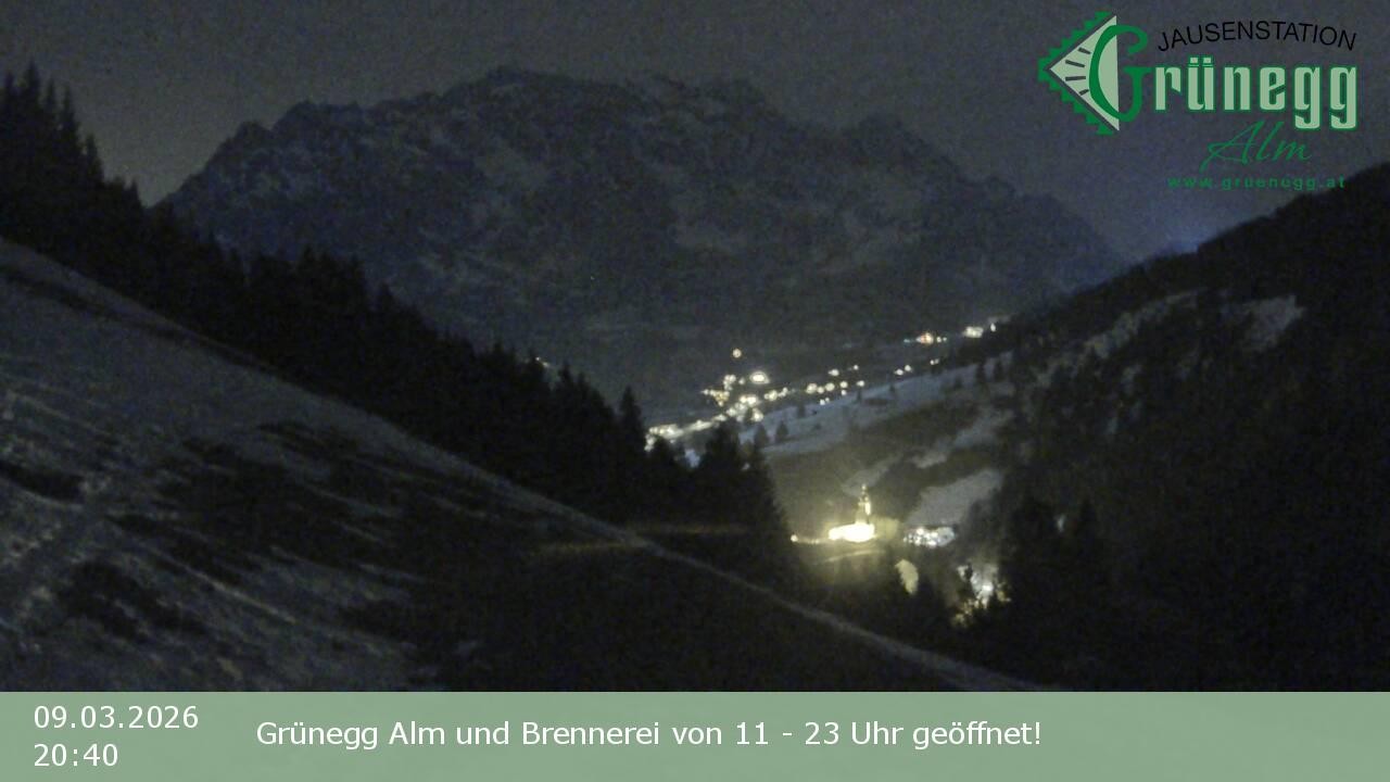 Archiv Foto Webcam Dienten: Ausblick Grünegg Alm