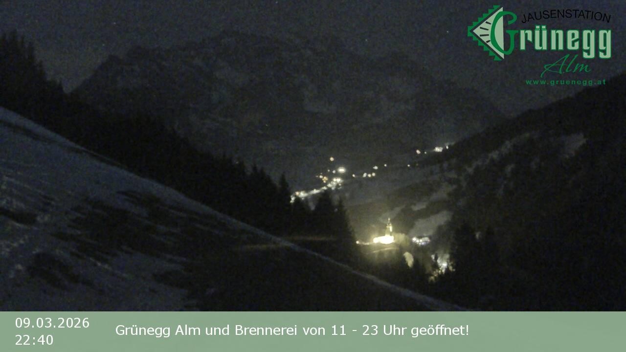 Archiv Foto Webcam Dienten: Ausblick Grünegg Alm