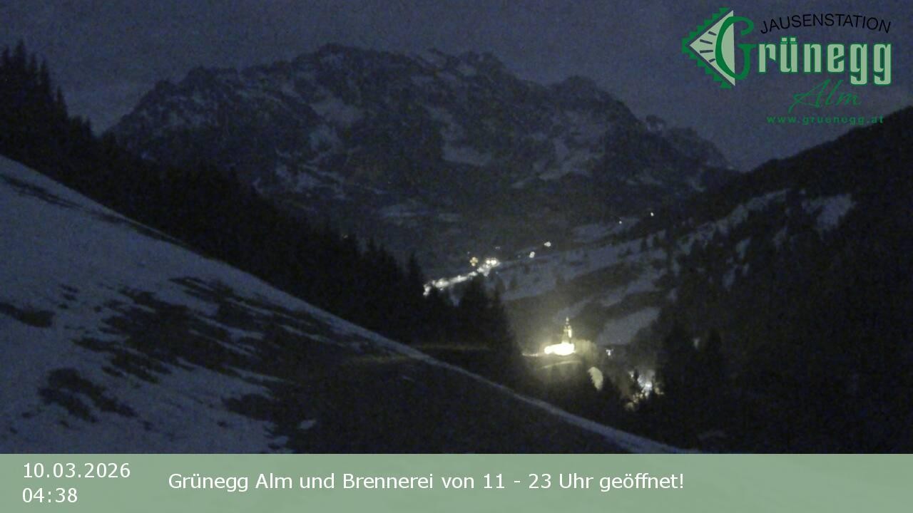 Archiv Foto Webcam Dienten: Ausblick Grünegg Alm
