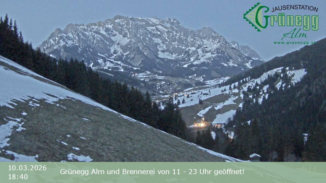 Archiv Foto Webcam Dienten: Ausblick Grünegg Alm
