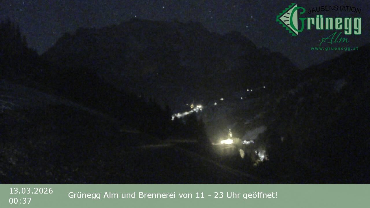 Archived image Webcam Dienten - View Grünegg Alm