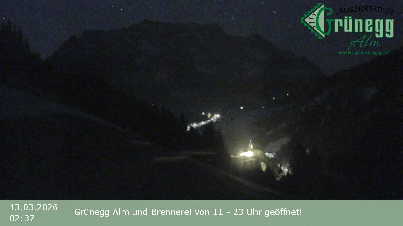 Archived image Webcam Dienten - View Grünegg Alm
